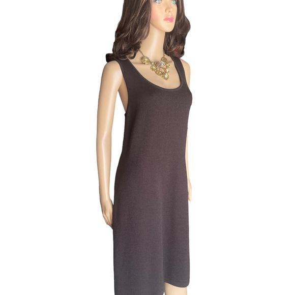 St. John brawn/ beige dress/ tweed jacket size 10 - Picture 9 of 15